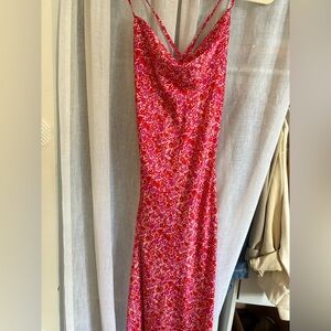 VICI FLORAL MIDI DRESS